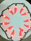 Pink Chili Pepper Light Covers on string