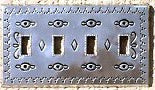 Hand Punched Tin Switch Plates